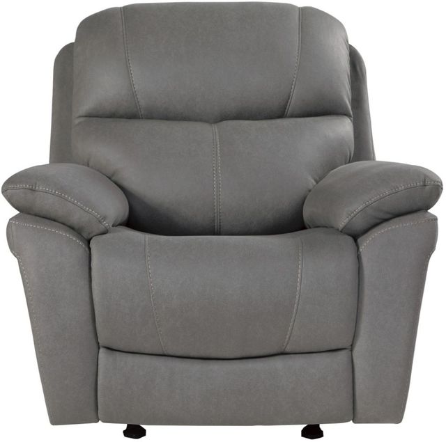 Homelegance® Longvale Gray Power Reclining Chair with Power Headrest-1