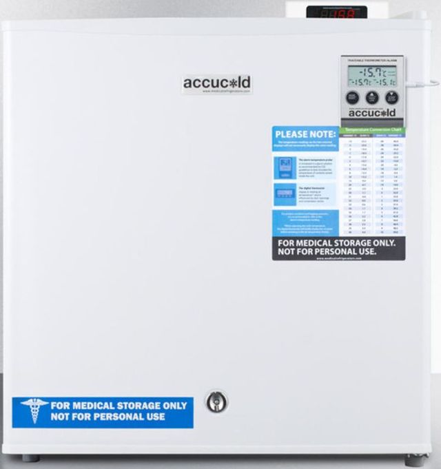 Accucold® by Summit® VAC Series 19" 1.4 Cu. Ft. White Compact All Freezer-0
