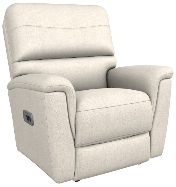 La-Z-Boy® Ava Ivory Power Rocking Recliner with Headrest-0