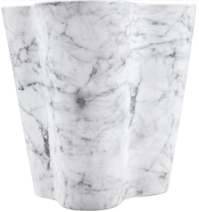 Meridian Furniture Monza White Marble End Table-1
