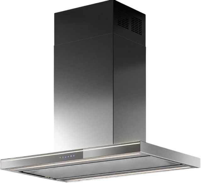Falmec Lumina NRS 36" Scotch Brite Stainless Steel Island Range Hood-1