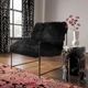 TOV Furniture Kimi Black Genuine Sheepskin Accent Chair-1