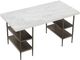Fairfield® Palermo White Top Desk with Stainless Steel Base-3