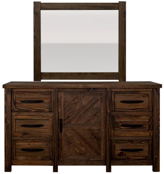 International Furniture Direct Dutton Brown Dresser-3