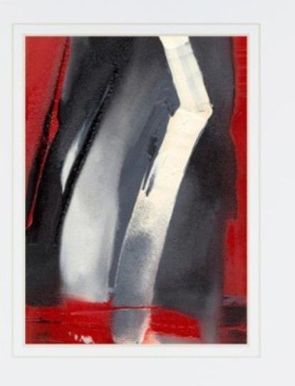 Classy Living Sharon Gordon Red Streak III 34" Wall Art-2