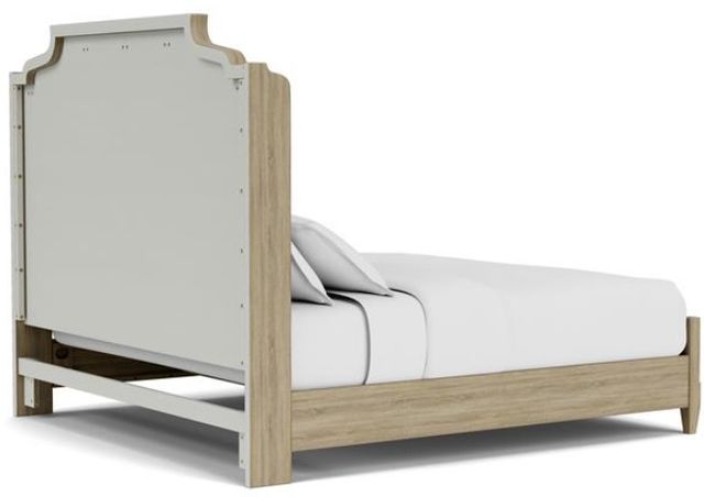 Riverside Furniture Amelia Nutmeg/White King Upholstered Bed-3