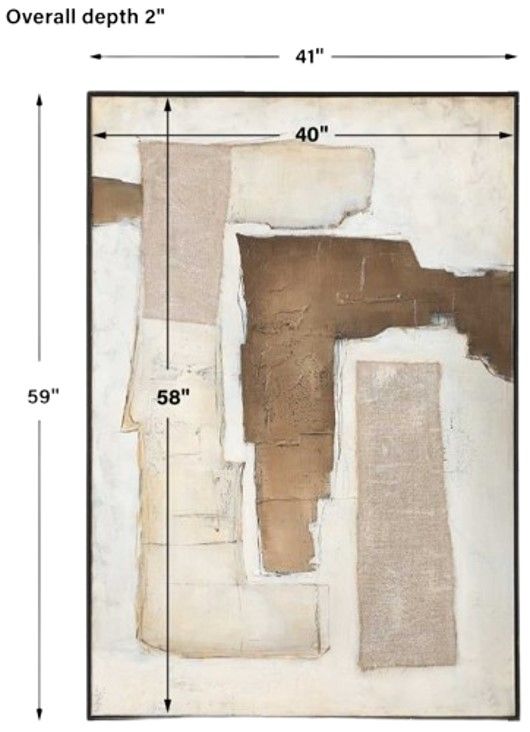 Uttermost® Interference Hand Painted Canvas Wall Art-2