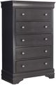 Global Furniture USA Pompei Metallic Gray Chest-0