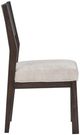 Magnussen Home® Tauren Coffee Bean Brown/Beige Trestle Side Chair-2