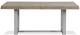 Riverside Furniture Intrigue Hazelwood Rectangular Dining Table with Stainless Steel Base-1