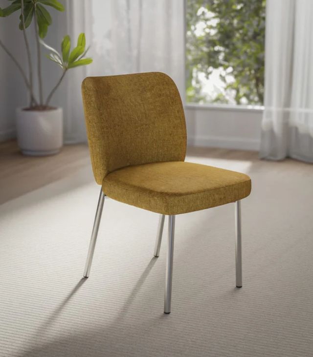 Modus Furniture Fomo Pineapple/Stainless Steel Dining Side Chair-1