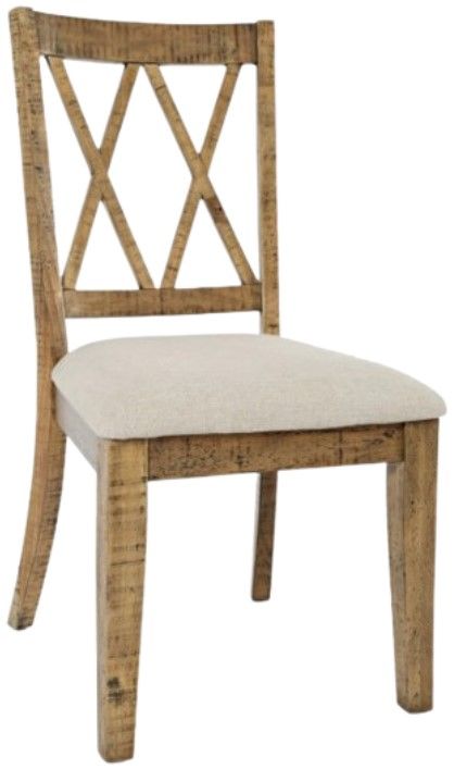 Jofran Inc.Telluride 6-Piece Gold Trestle Dining Set-4