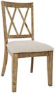 Jofran Inc.Telluride 6-Piece Gold Trestle Dining Set-4