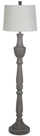 Lamps Per Se Brushed Gray Floor Lamp-0
