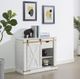 Furniture of America® Bacerra Antique White Sofa Table with Gold Accent-1