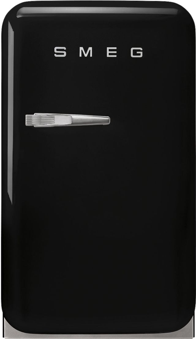 Smeg Retro Style 16" 1.3 Cu. Ft. Black Compact Refrigerator-0
