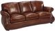 USA Premium Leather Furniture 9055 Alligator/Brandy Sofa-0