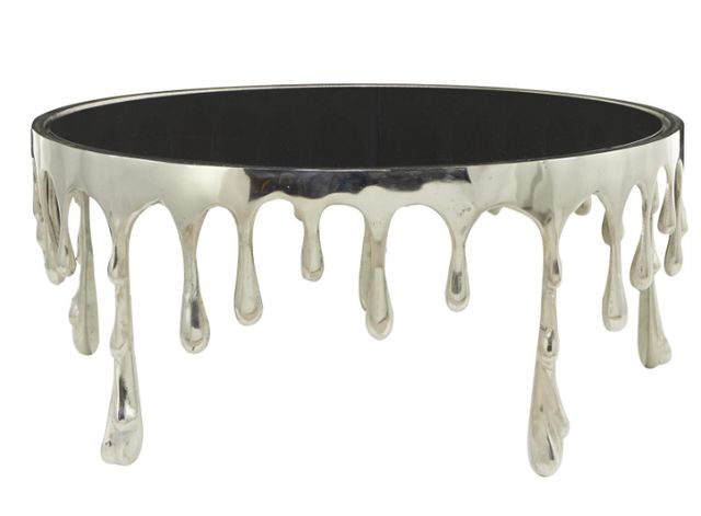 Deco Marche U Select Silver Abstract Drip Coffee Table-2