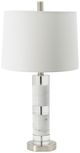 A & B Home Clear/White Table Lamp-0