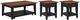 Steve Silver Co. Joplin 3-Piece Ebony/Walnut Lift-Top Table Set-0