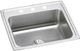 Elkay Lustertone® Classic Lustrous Satin 22" x 19-1/2" x 7-5/8" MR2-Hole Single Bowl Drop-In Sink with Perfect Drain®-0