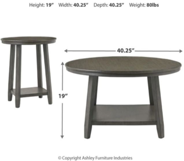 Signature Design by Ashley® Caitbrook 3-Piece Gray Occasional Table Set-2