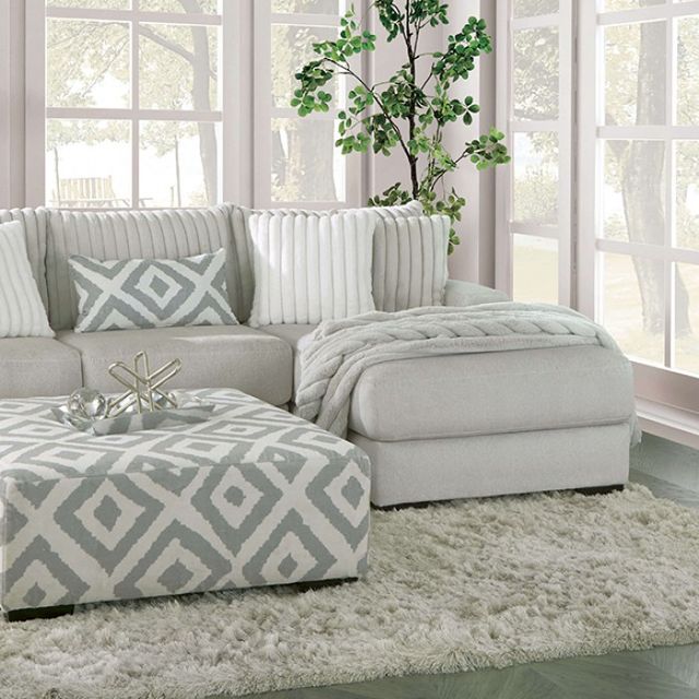 Furniture of America® Hermance 2-Piece Gray Right-Arm Facing Sectional -1