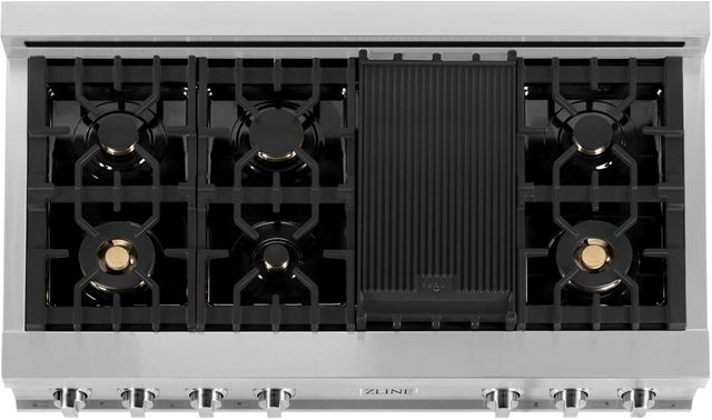ZLINE 48" Stainless Steel Gas Rangetop-3