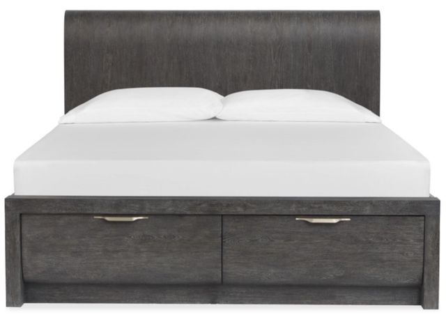 Magnussen Home® Kinsley Black Heron King Panel Storage Bed-2