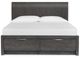 Magnussen Home® Kinsley Black Heron King Panel Storage Bed-2