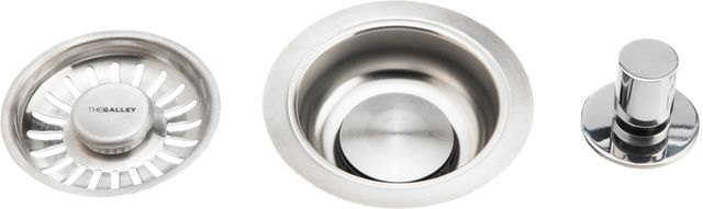 The Galley® Polished Stainless Steel Automatic Strainer Basket-0