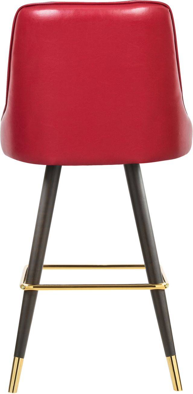 Meridian Furniture Portnoy Red Faux Leather Counter Stool-1