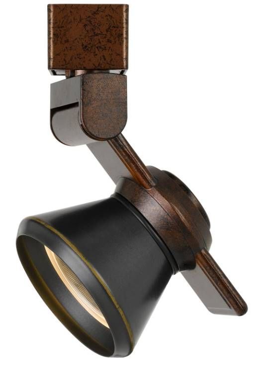 Cal® Lighting & Accessories Black/Rust Track Light-1