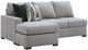 Benchcraft® Lakepoint 2-Piece Nickel Left-Arm Facing Sectional and Chaise-4