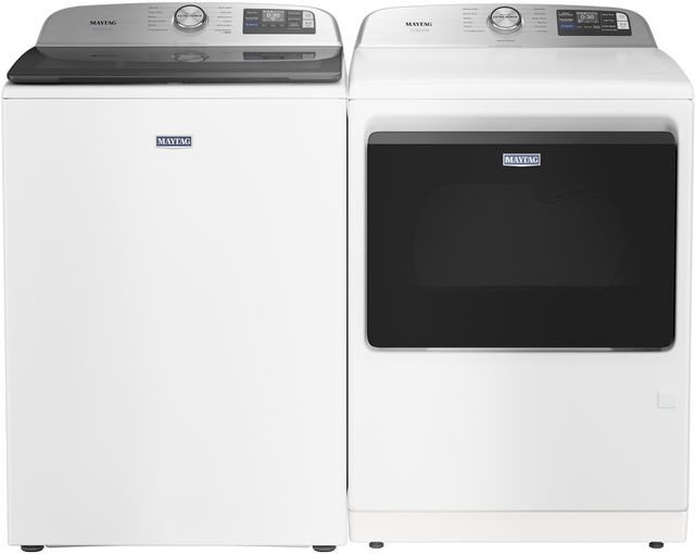 Maytag® White Top Load Washer & Gas Dryer Laundry Pair-0