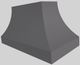 Vent-A-Hood® Designer Series 54" Gunsmoke Island Range Hood-3