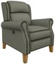 Best® Home Furnishings Customizable Joanna Manual High Leg Recliner with Honey Birch Legs-0