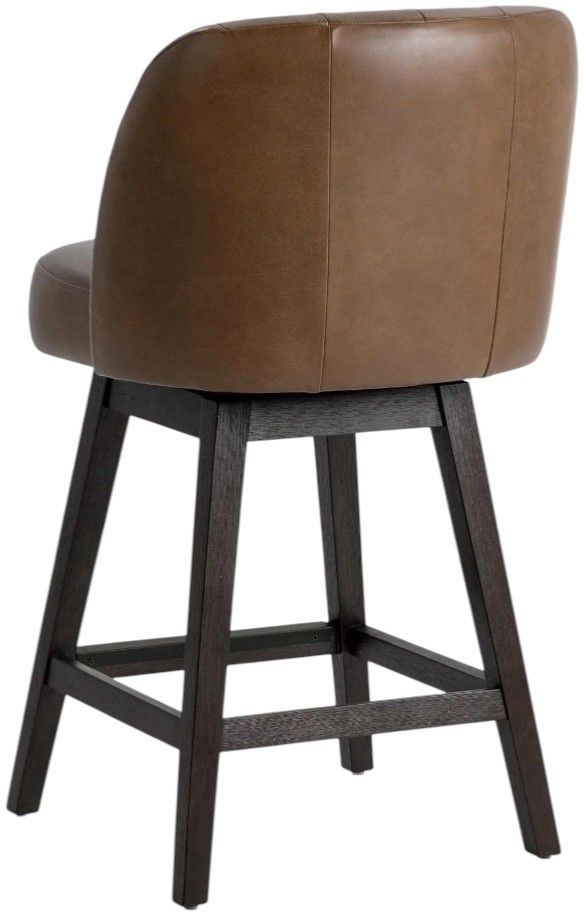 Classic Home Della Camel Swivel Counter Stool-3