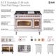 Ilve® Nostalgie II Series 48" Graphite Matte Pro Style Dual Fuel Range-4