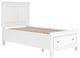 Signature Design by Ashley® Fortman White Twin Panel Storage Bed-3