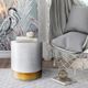 TOV Furniture Dimple Hand Hammered Side Table-3