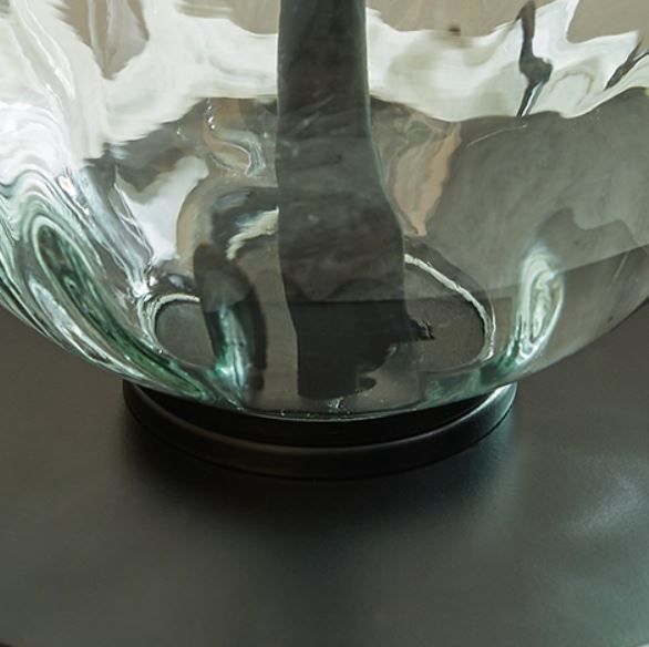Signature Design by Ashley® Airbal 2-Piece Black/Clear Table Lamp Set-3