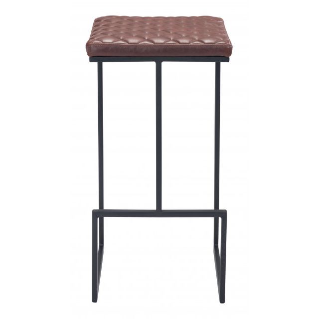 Zuo® Modern Element Brown Bar Stool-2