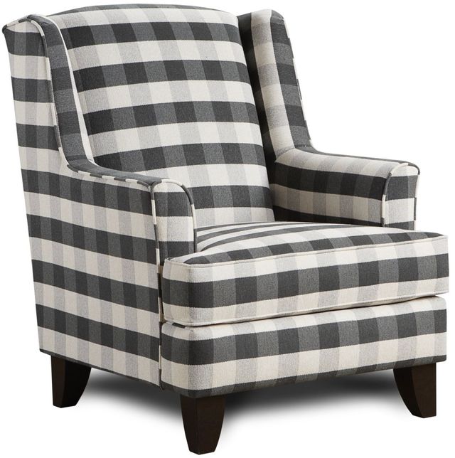 Fusion Furniture Popstitch Shell Brock Charcoal Accent Chair-0
