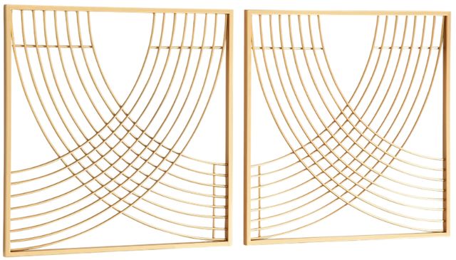 Signature Design by Ashley® Dalkins 2-Piece Gold Wall Decor Set-1