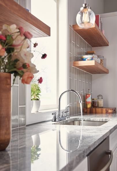 Peerless Claymore® Chrome 2-Handle Kitchen Faucet-2