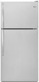 Whirlpool® 18.3 Cu. Ft. Monochromatic Stainless Steel Top Freezer Refrigerator-0