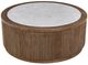 Signature Design by Ashley® Hadonna Faux Stone Top Cocktail Table with Brown Base-2