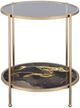 ACME Furniture Fiorella Glass Top End Table with Black/Champagne Base-3