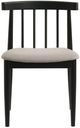 Coaster® Cullen 2-Piece Black/Wheat Dining Side Chair Set-4